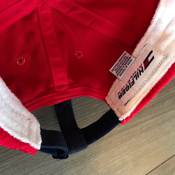 Vintage Tommy Hilfiger Red Strap Back Hat - Picture 7 of 7